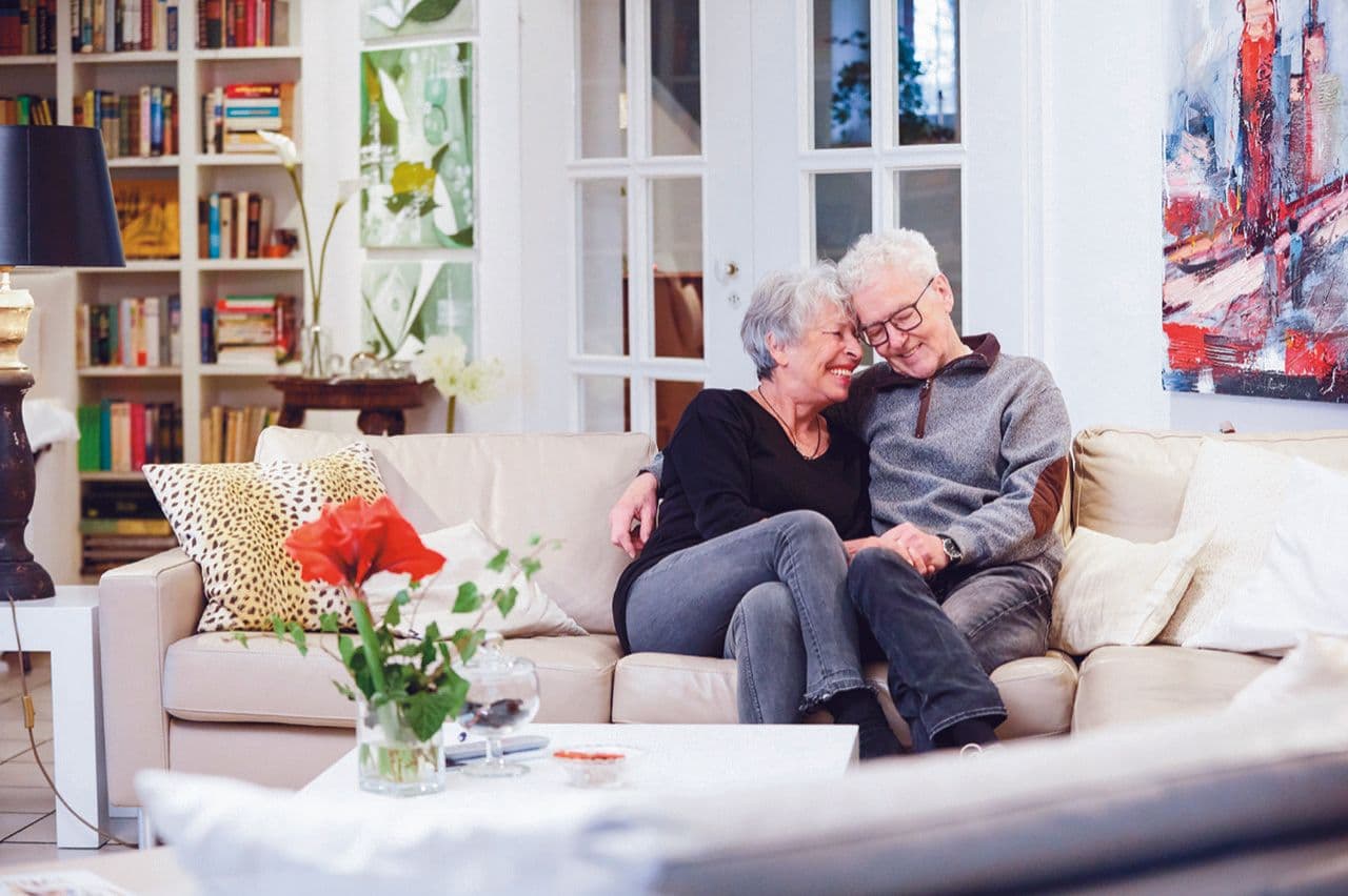 Ehepaar im eigenen Zuhause